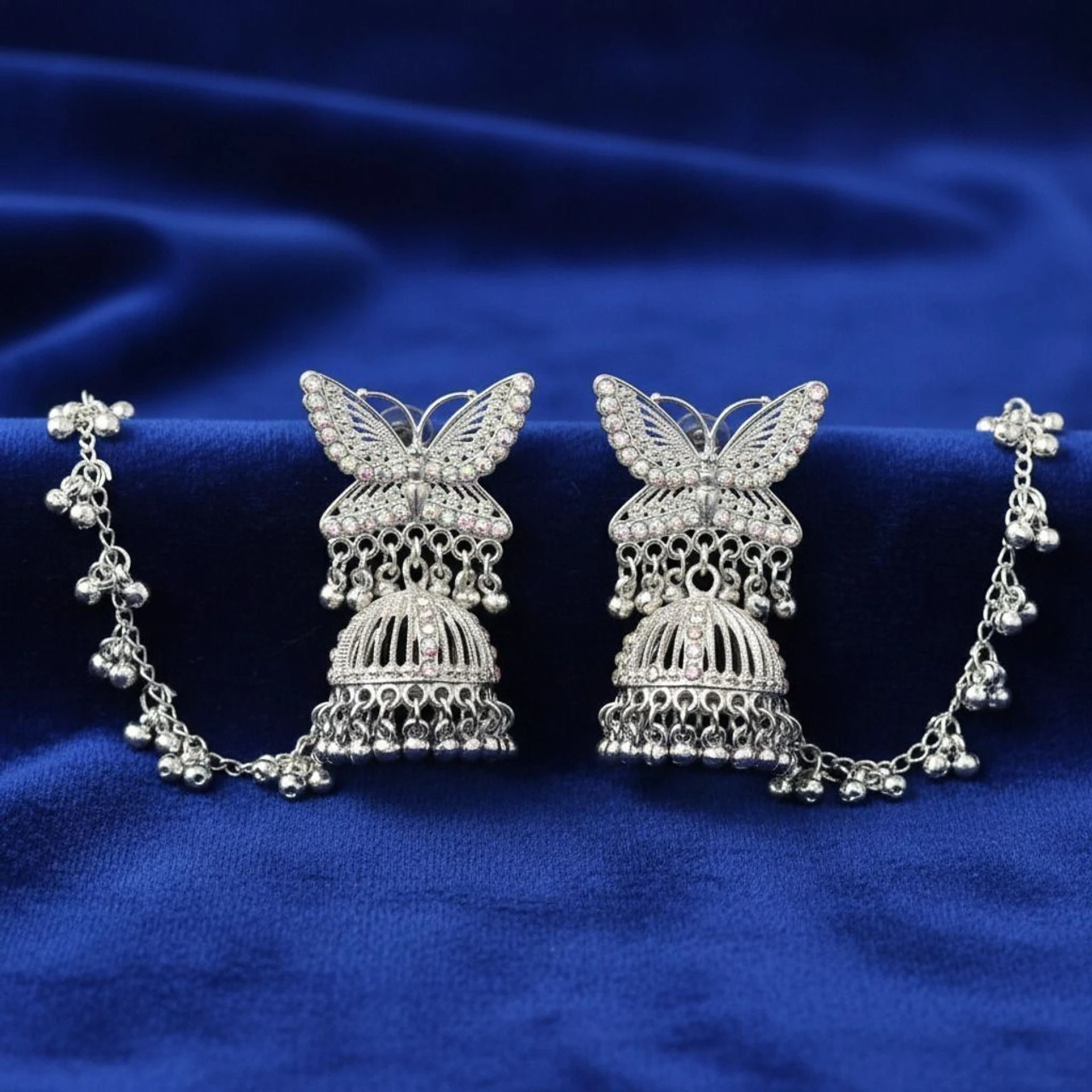 ethnic silver jhumka earrings wholesale design ethnic silver jhumka earrings wholesale design