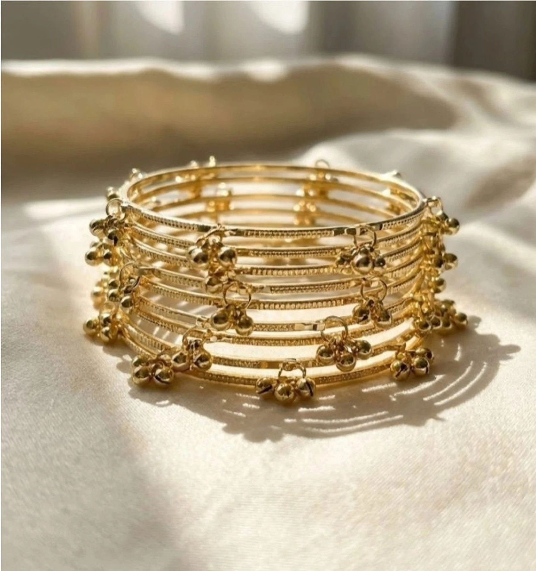 gold ghungroo bangles set gold ghungroo bangles set