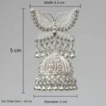 butterfly design jhumka earrings size details