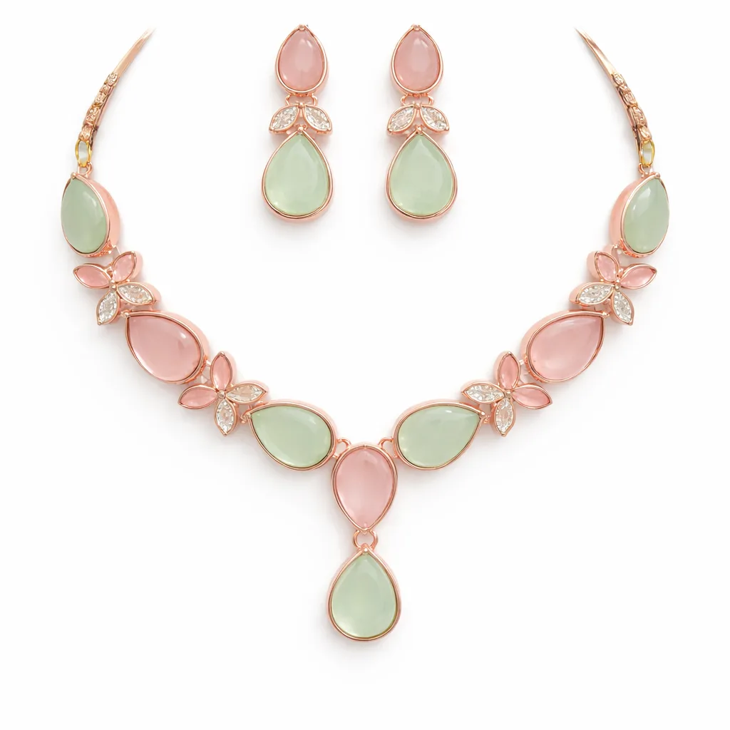 pastel stone designer necklace set wholesale pastel stone designer necklace set wholesale