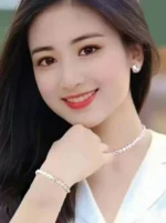 american diamond choker necklace bracelet set with stud earrings